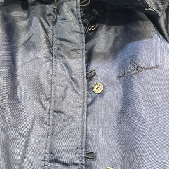 🔵 Vintage Y2K Baby Phat Blue Hooded Bomber Puffer Jacket Size XL - Picture 4 of 13